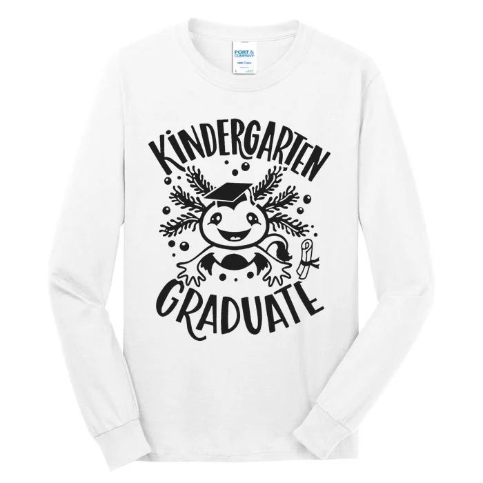 Kindergarten Graduate Cute Axolotl Design Tall Long Sleeve T-Shirt