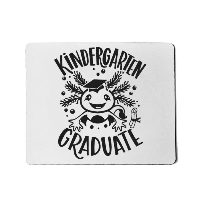 Kindergarten Graduate Cute Axolotl Design Mousepad