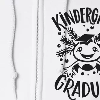 Kindergarten Graduate Cute Axolotl Design Full Zip Hoodie