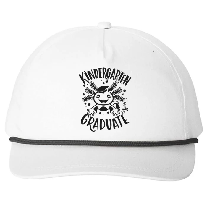 Kindergarten Graduate Cute Axolotl Design Snapback Five-Panel Rope Hat