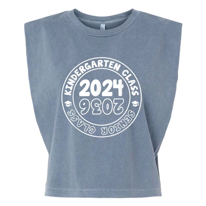 Kindergarten Graduation Class Of 2024 Senior Class Of 2036 Garment-Dyed Women's Muscle Tee