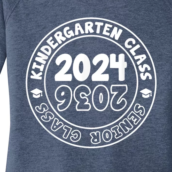 Kindergarten Graduation Class Of 2024 Senior Class Of 2036 Women's Perfect Tri Tunic Long Sleeve Shirt