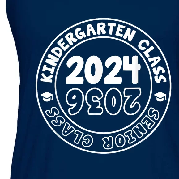 Kindergarten Graduation Class Of 2024 Senior Class Of 2036 Ladies Essential Flowy Tank