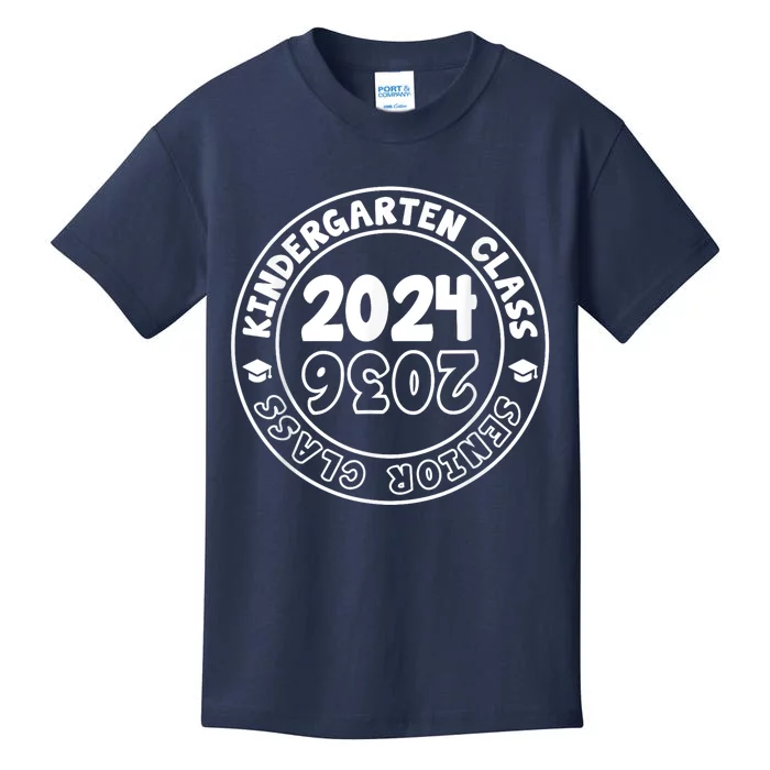 Kindergarten Graduation Class Of 2024 Senior Class Of 2036 Kids T-Shirt