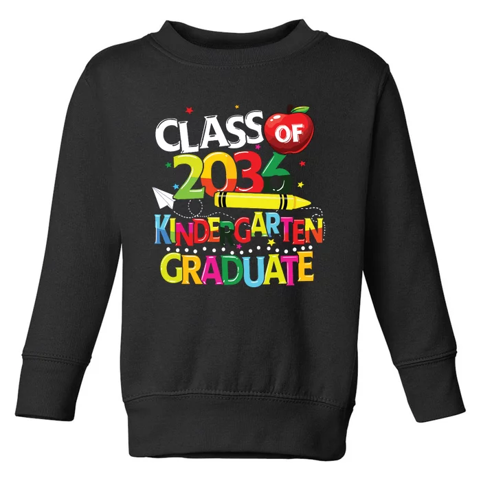 Kindergarten Graduate Class Of 2036 Last Day Of School Toddler Sweatshirt