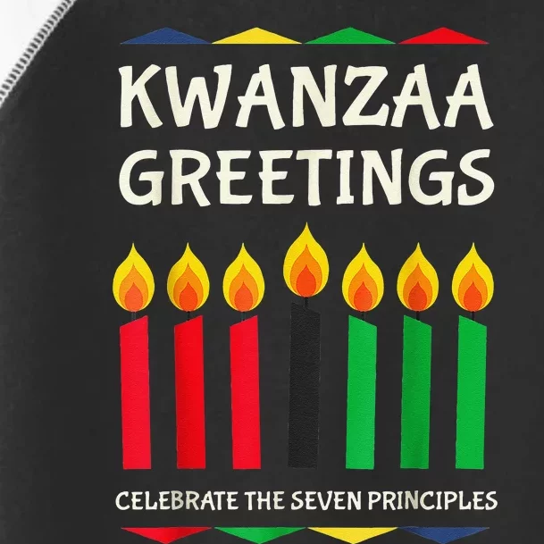 Kwanzaa Greetings Candles African American Toddler Fine Jersey T-Shirt