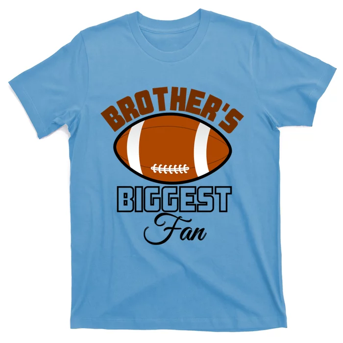 Kids Game Day American Football Brothers Biggest Fan Gift T-Shirt