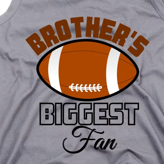 Kids Game Day American Football Brothers Biggest Fan Gift Tank Top