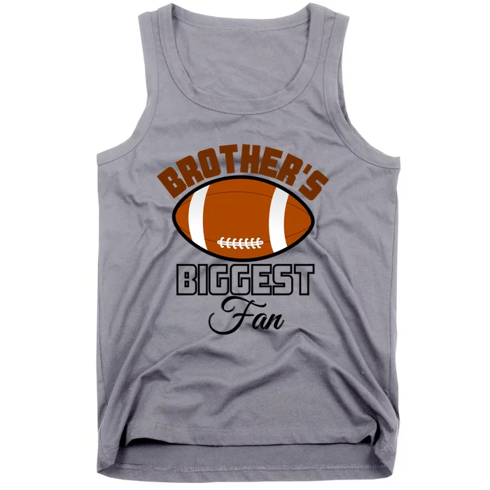 Kids Game Day American Football Brothers Biggest Fan Gift Tank Top