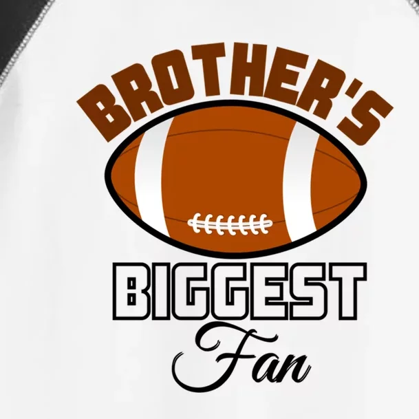 Kids Game Day American Football Brothers Biggest Fan Gift Toddler Fine Jersey T-Shirt