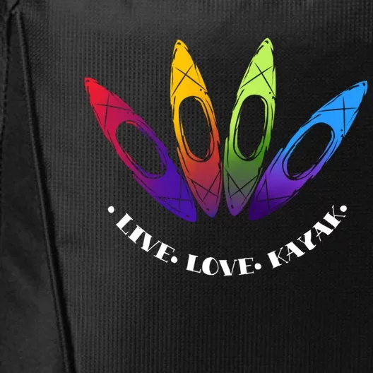 Kayaking Gift Design Outdoors I Love To Kayak Great Gift City Backpack