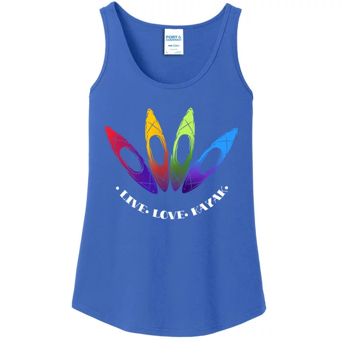 Kayaking Gift Design Outdoors I Love To Kayak Great Gift Ladies Essential Tank