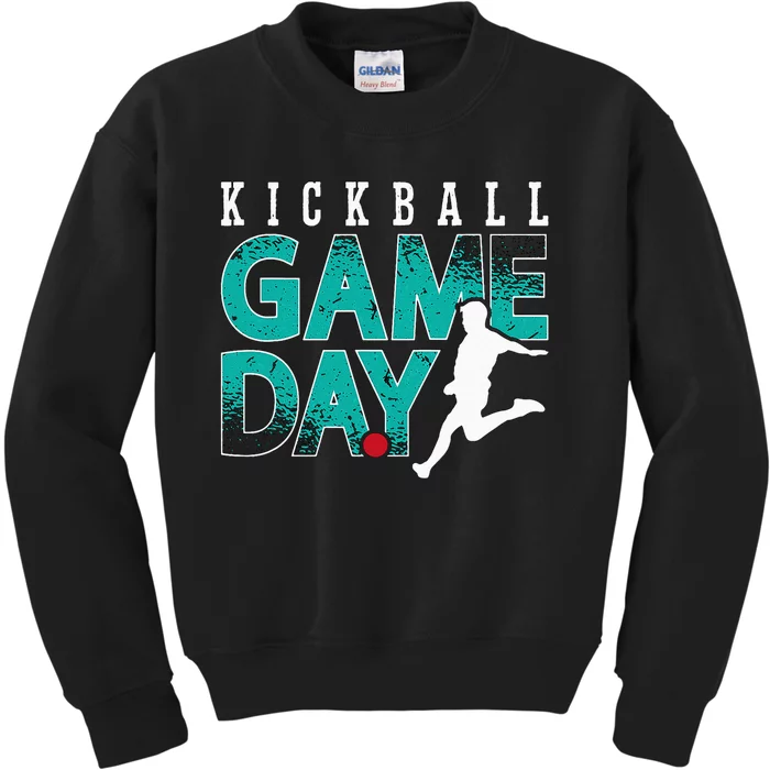 Kickball Game Day Kickball Tournament Kickballer Kickball Kids Sweatshirt