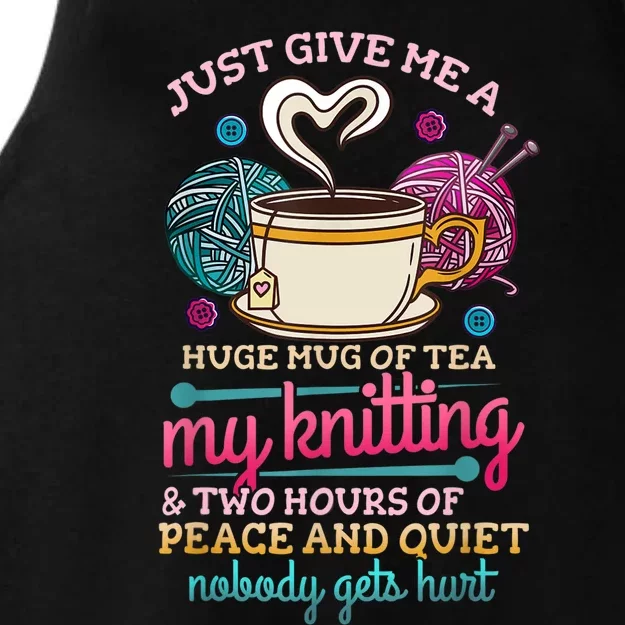 Knitting Gift For Knitter Ladies Tri-Blend Wicking Tank