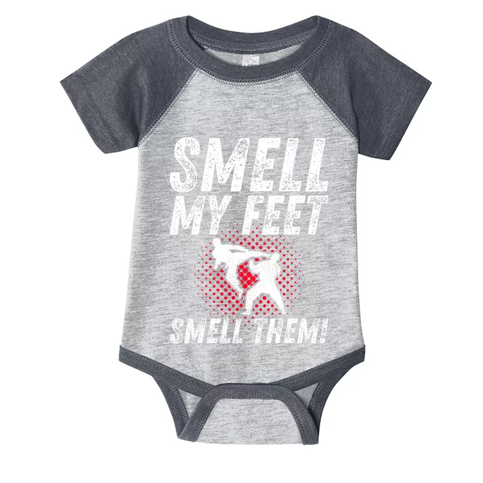 Karate Gifts Funny Smell Feet Karate Funny Infant Baby Jersey Bodysuit