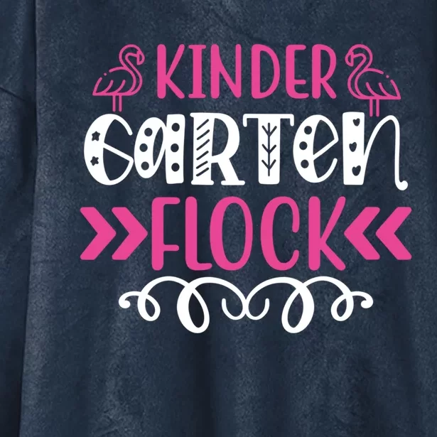 Kinder Garten Flock Back To School Heart Teacher Student Gift Hooded Wearable Blanket