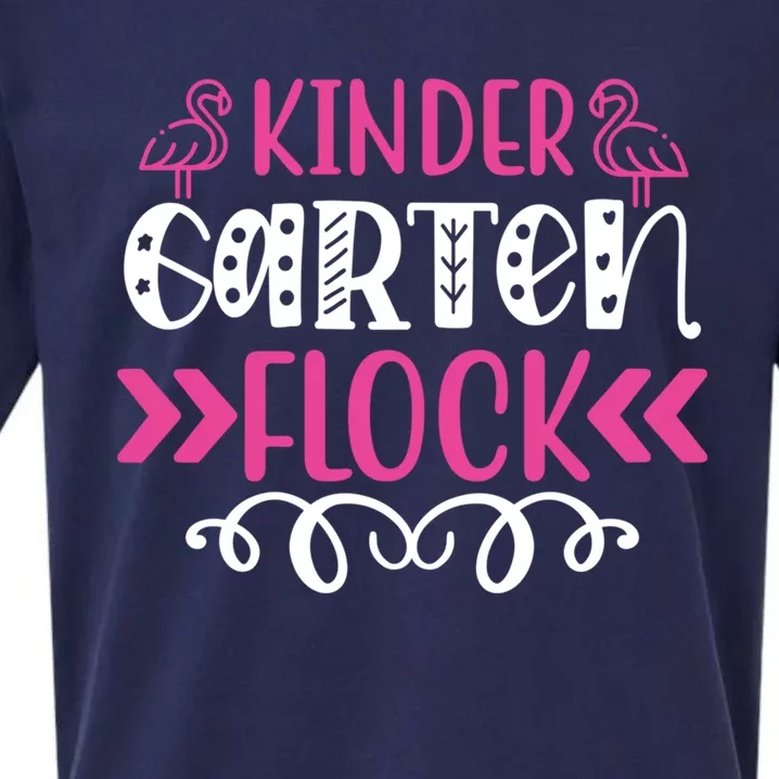 Kinder Garten Flock Back To School Heart Teacher Student Gift Sueded Cloud Jersey T-Shirt