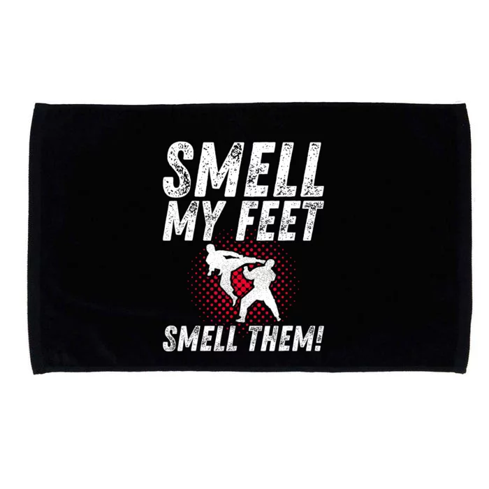 Karate Gifts For Girls Funny Smell Feet Karate Funny Microfiber Hand Towel