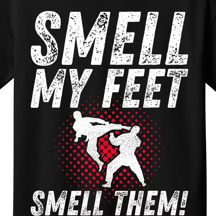 Karate Gifts For Girls Funny Smell Feet Karate Funny Kids T-Shirt