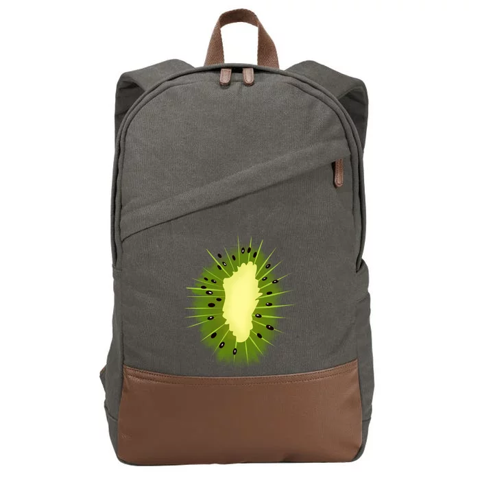 Kiwi Great Gift Cotton Canvas Backpack