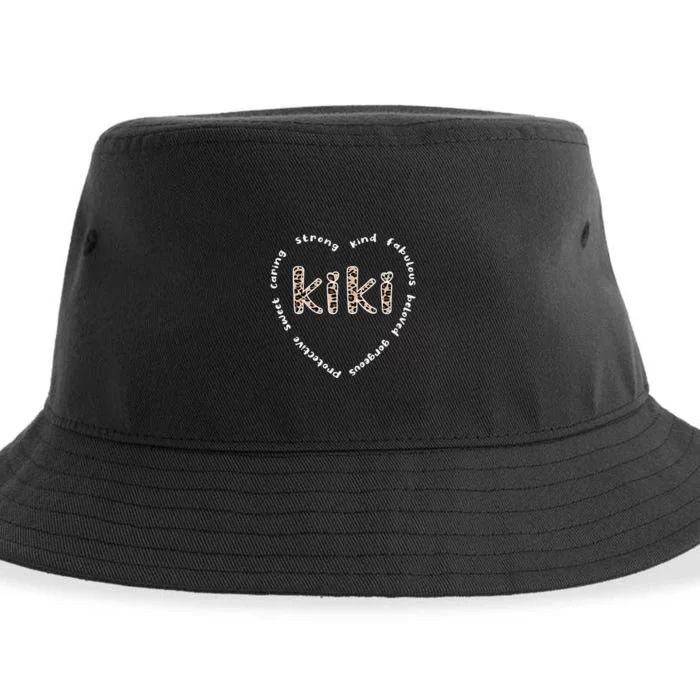 Kiki Grandmother Heart Kiki Grandma Appreciation Sustainable Bucket Hat