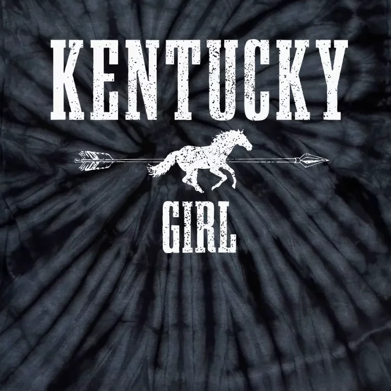 Kentucky Girl Horseback Riding Horse Lover Ky Pride Tie-Dye T-Shirt