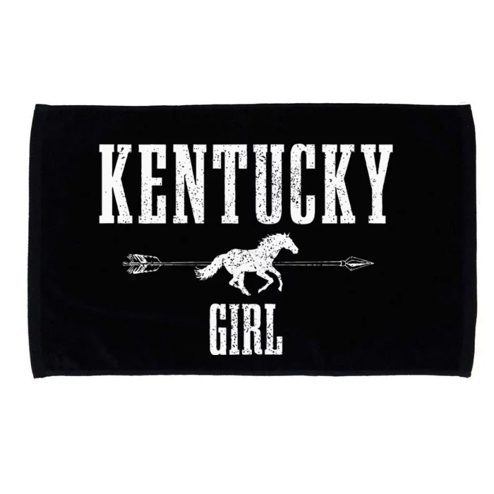 Kentucky Girl Horseback Riding Horse Lover Ky Pride Microfiber Hand Towel