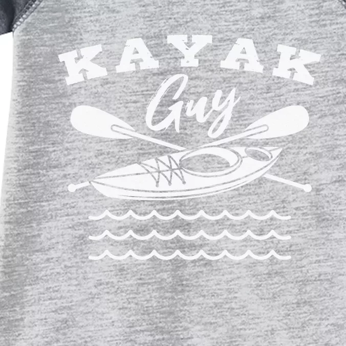 Kayak Guy Kayaking Paddling Racing Kayaker Fishing Infant Baby Jersey Bodysuit