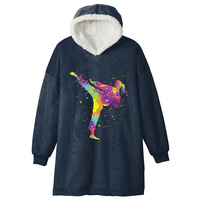 Karate Girl Hooded Wearable Blanket