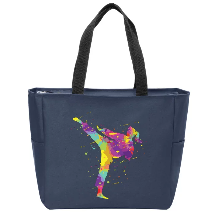 Karate Girl Zip Tote Bag