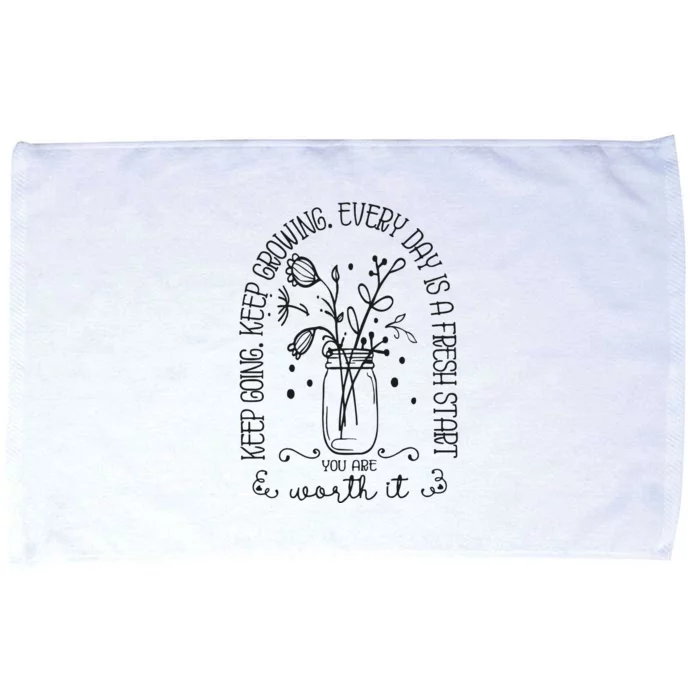 Keep Going Keep Growing Microfiber Hand Towel