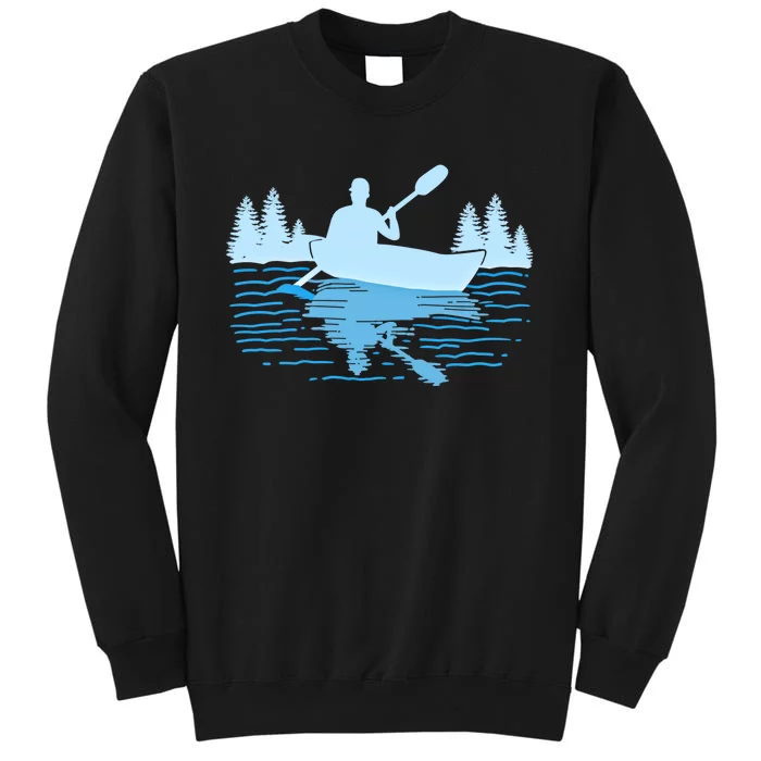 Kayaking Gift Kayak At Sunset Cool Gift Tall Sweatshirt