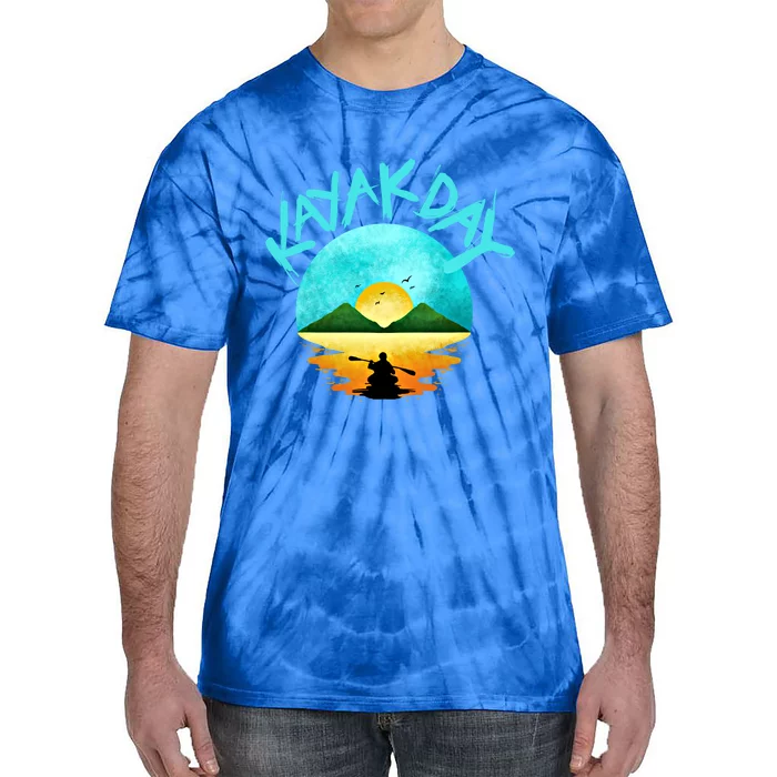 Kayaking Gift Kayak Day Gift Tie-Dye T-Shirt