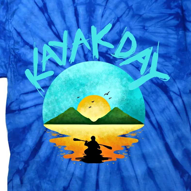 Kayaking Gift Kayak Day Gift Tie-Dye T-Shirt