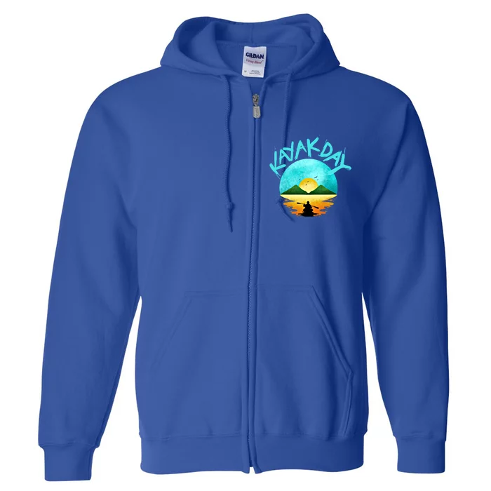 Kayaking Gift Kayak Day Gift Full Zip Hoodie