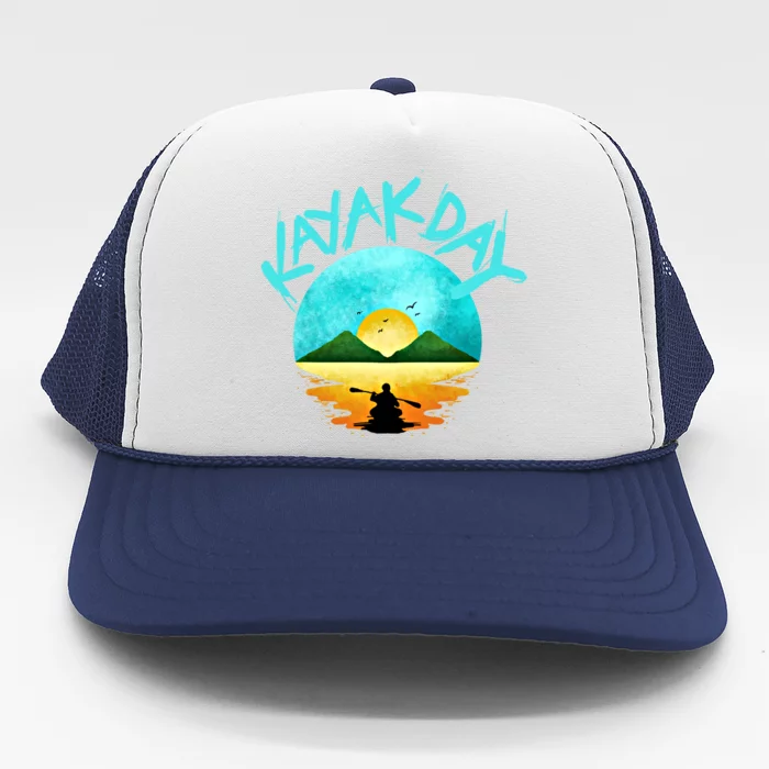 Kayaking Gift Kayak Day Gift Trucker Hat