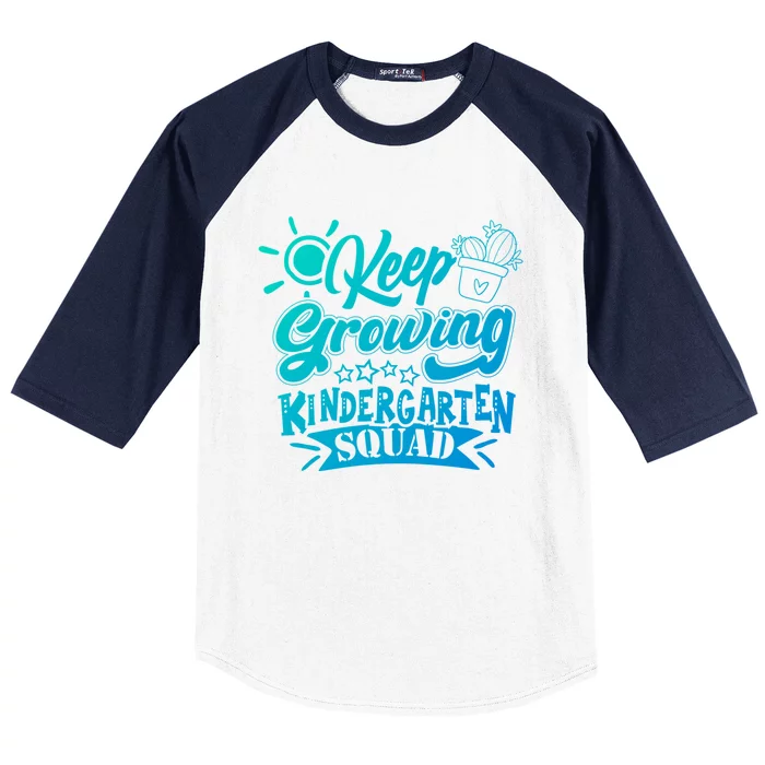 Keep Growing Kinder Kindergarten Teacher Team Cute Gift Baseball Sleeve Shirt