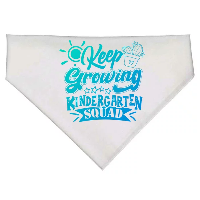 Keep Growing Kinder Kindergarten Teacher Team Cute Gift USA-Made Doggie Bandana