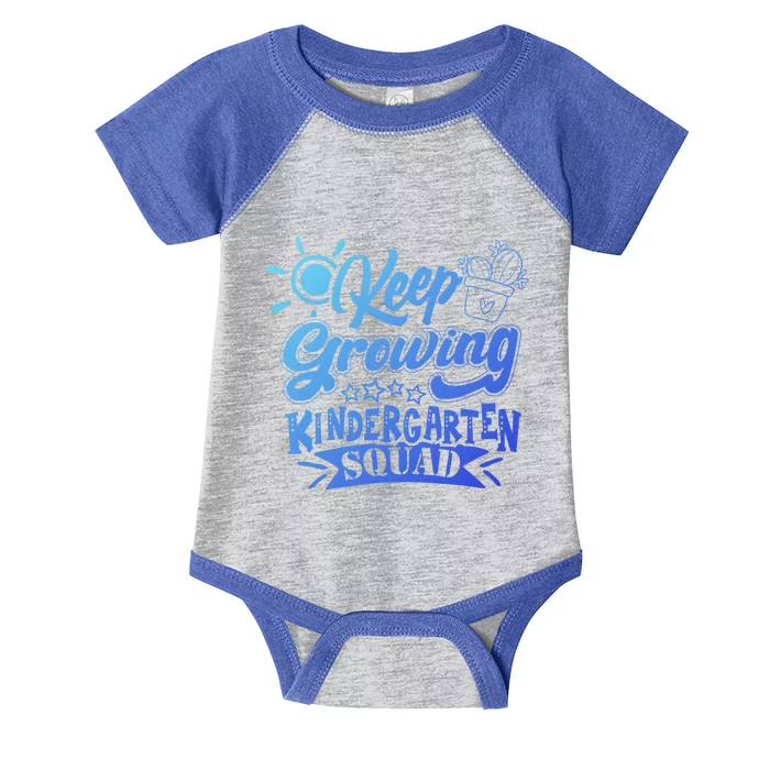 Keep Growing Kinder Kindergarten Teacher Team Cute Gift Infant Baby Jersey Bodysuit