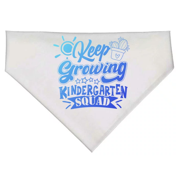 Keep Growing Kinder Kindergarten Teacher Team Cute Gift USA-Made Doggie Bandana