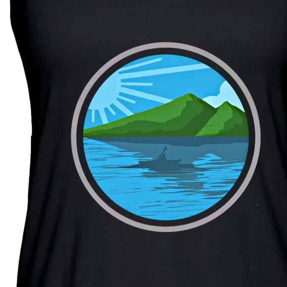 Kayak Gift Kayaking And Boating Gift Ladies Essential Flowy Tank