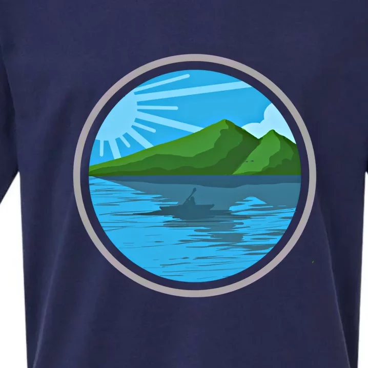 Kayak Gift Kayaking And Boating Gift Sueded Cloud Jersey T-Shirt