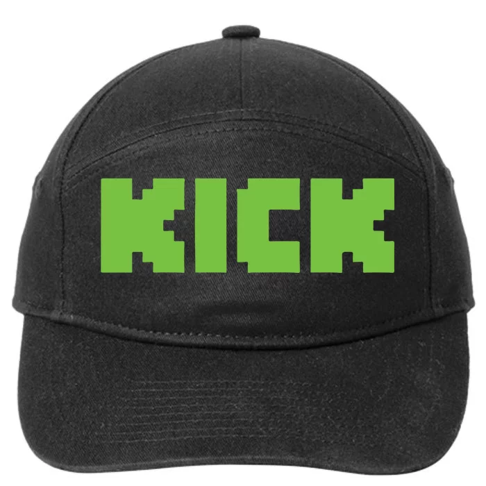 Kick Green 7-Panel Snapback Hat