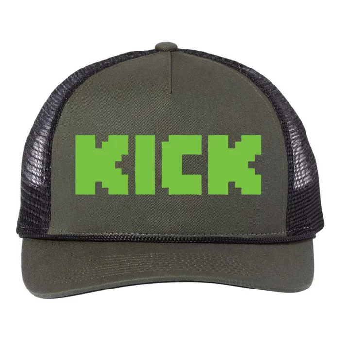 Kick Green Retro Rope Trucker Hat Cap