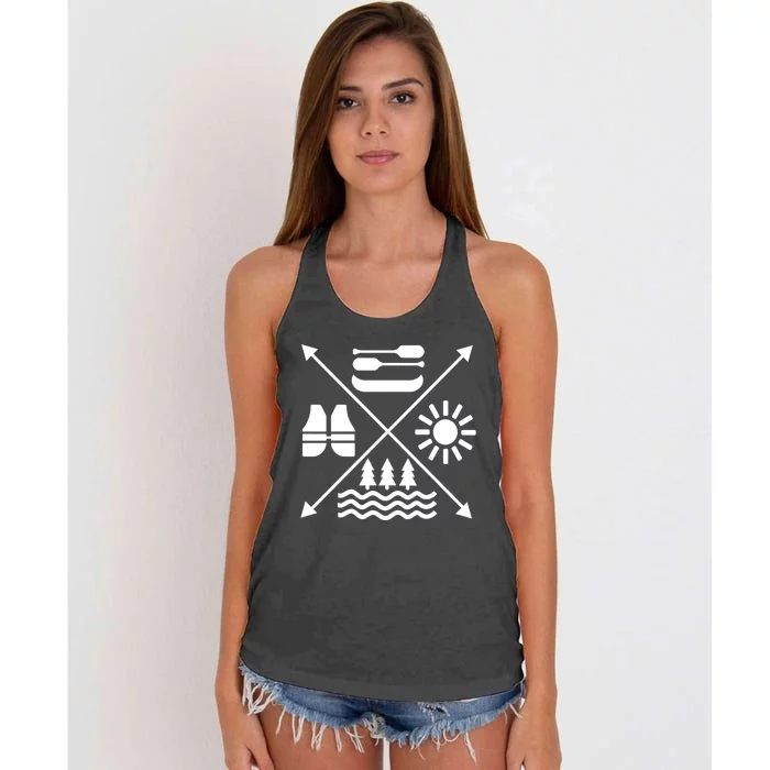 Kayak Gift Women's Knotted Racerback Tank