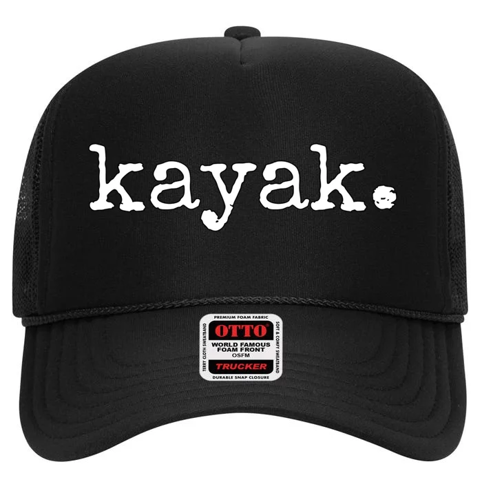 Kayak Gift High Crown Mesh Trucker Hat