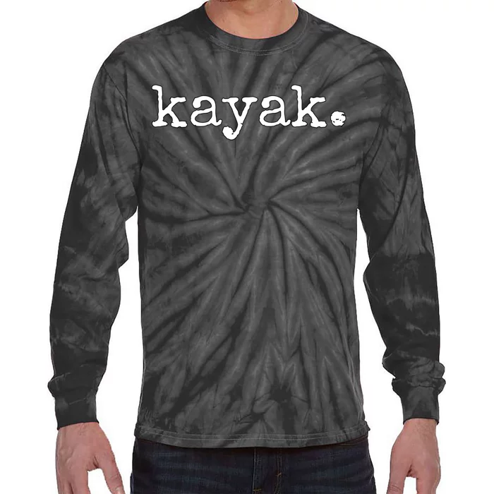 Kayak Gift Tie-Dye Long Sleeve Shirt