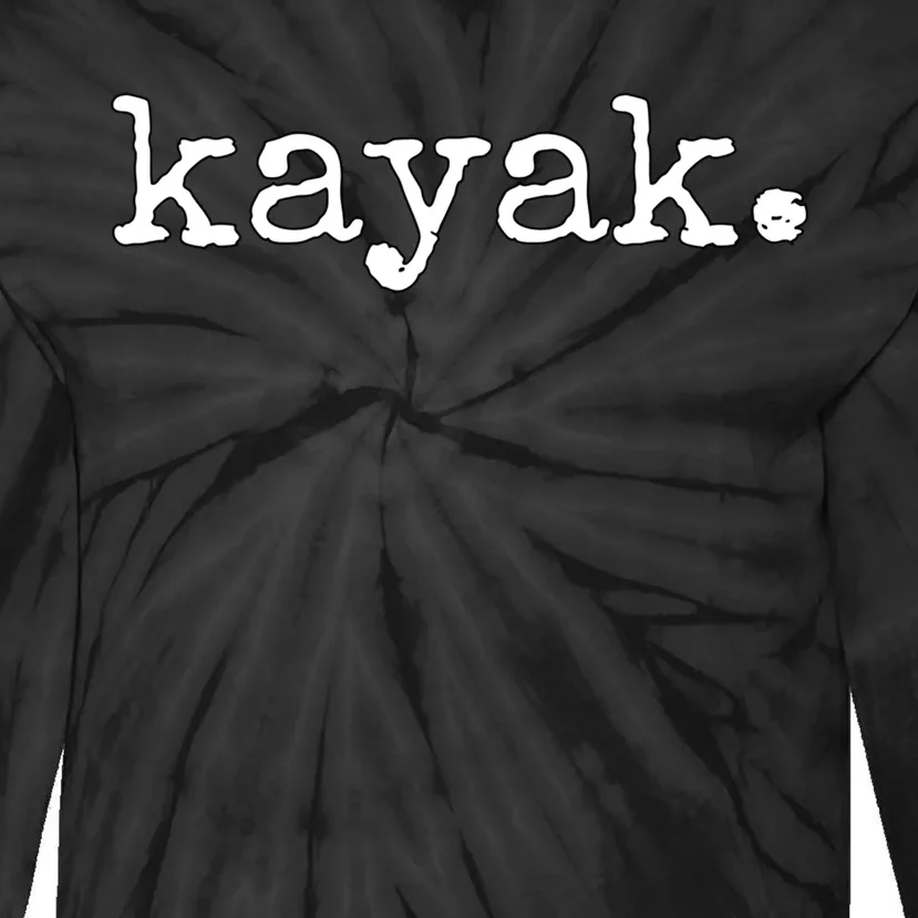 Kayak Gift Tie-Dye Long Sleeve Shirt