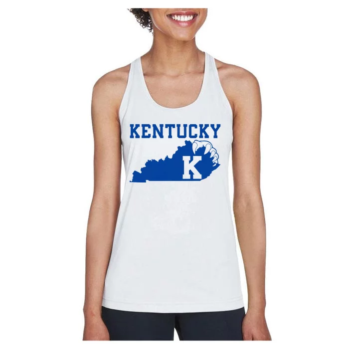 Kentucky Graphic Last Name Kentucky Retro Classic Kentucky Women's Racerback Tank