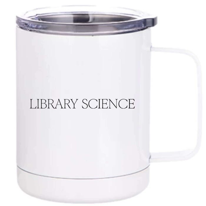 Kaia Gerber Library Science Front & Back 12oz Stainless Steel Tumbler Cup